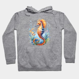 Watercolor Seahorse Hoodie